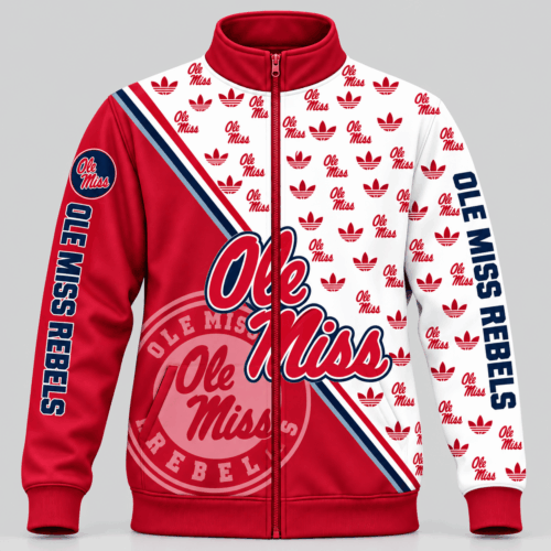 Ole Miss Rebels | NCAA Diagonal Split Logo Pattern Jacket TD