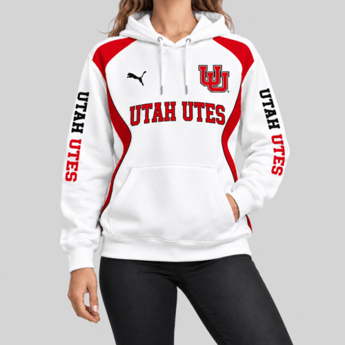 Utah Utes | NCAA Contrast Panel Wordmark Hoodie TD