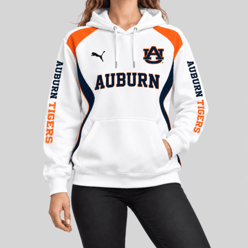 Auburn Tigers | NCAA Contrast Panel Wordmark Hoodie TD