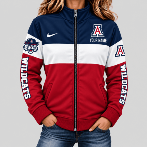 Arizona Wildcats | NCAA Color Block Mascot Sleeve Jacket TD