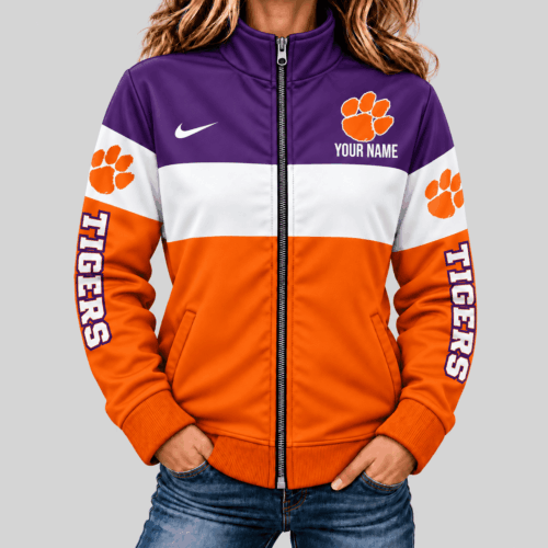 Clemson Tigers | NCAA Color Block Mascot Sleeve Jacket TD