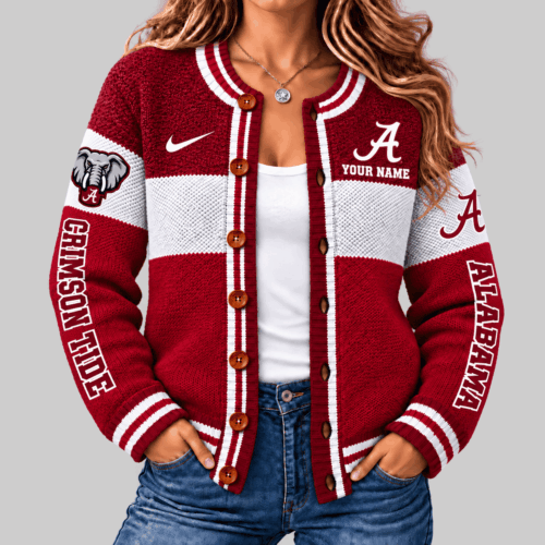 Alabama Crimson Tide | NCAA Fleece Color Block Cardigan TD