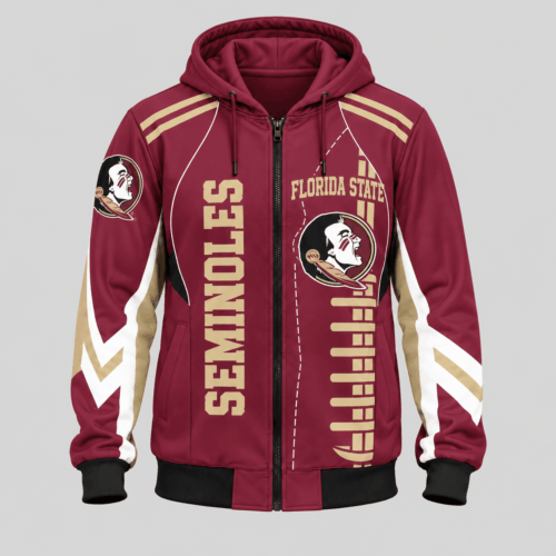 Florida State Seminoles | NCAA Football Lace Zip Hoodie TD