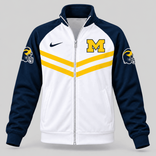 Michigan Wolverines | NCAA Chevron Stripe Track Jacket TD