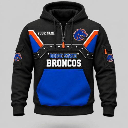 Boise State Broncos | NCAA Utility Panel Half Zip Hoodie TD