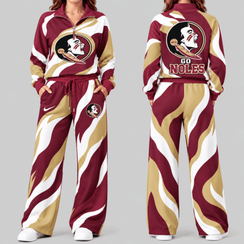 Florida State Seminoles | NCAA Wave Pattern Mascot Quarter Zip Set TD