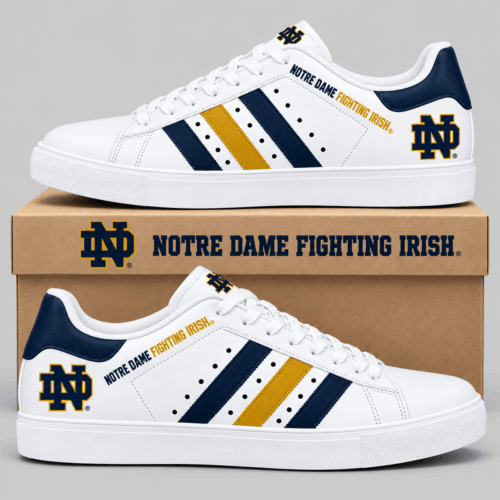 Notre Dame Fighting Irish | NCAA Stripe Low Top Sneakers TD