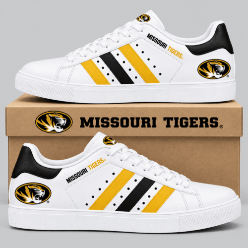Missouri Tigers | NCAA Stripe Low Top Sneakers TD