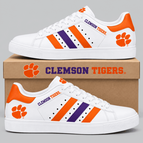 Clemson Tigers | NCAA Stripe Low Top Sneakers TD