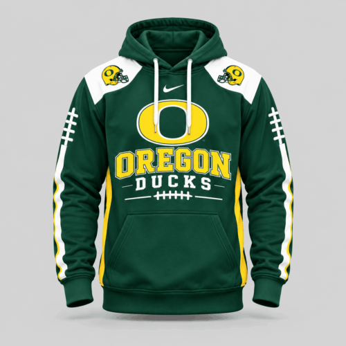 Oregon Ducks | NCAA Football Laces Sleeve Hoodie TD