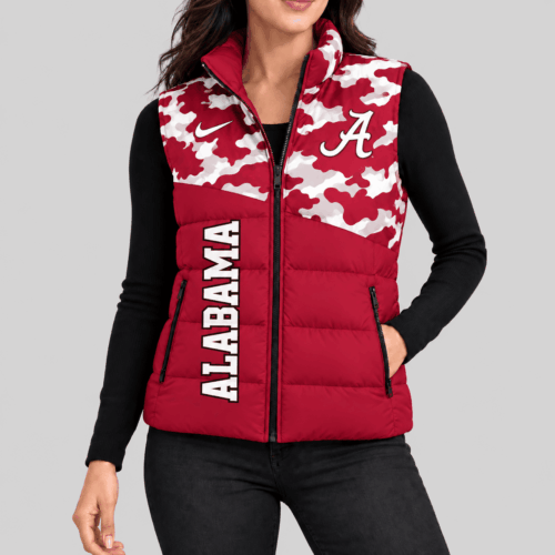 Alabama Crimson Tide | NCAA Camo Panel Puffer Vest TD