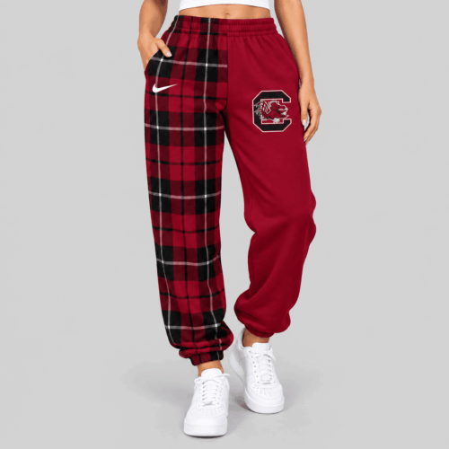 South Carolina Gamecocks | NCAA Plaid Split Jogger Pants TD