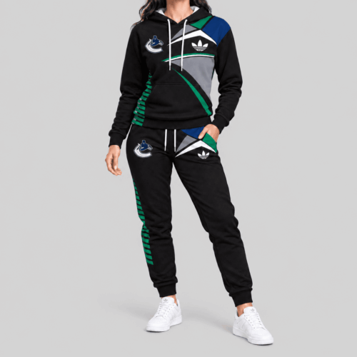 Vancouver Canucks | NHL Geometric Panel Tracksuit Set TD