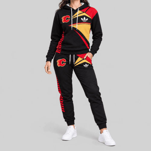 Calgary Flames | NHL Geometric Panel Tracksuit Set TD