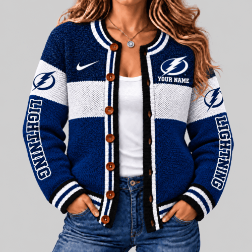 Tampa Bay Lightning | NHL Fleece Color Block Cardigan TD