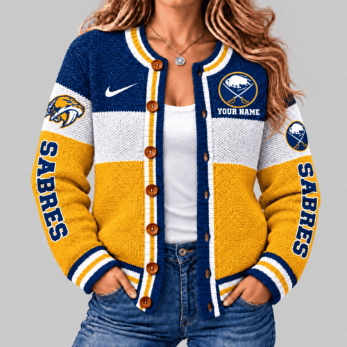 Buffalo Sabres | NHL Fleece Color Block Cardigan TD