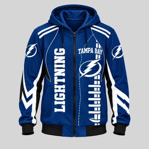 Tampa Bay Lightning | NHL Football Lace Zip Hoodie TD