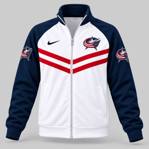Columbus Blue Jackets | NHL Chevron Stripe Track Jacket TD