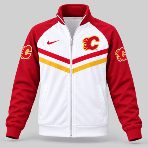 Calgary Flames | NHL Chevron Stripe Track Jacket TD