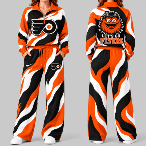 Philadelphia Flyers | NHL Wave Pattern Mascot Quarter Zip Set TD