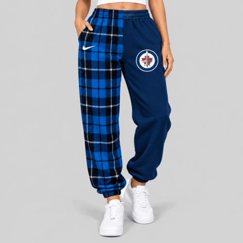 Winnipeg Jets | NHL Plaid Split Jogger Pants TD