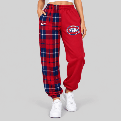 Montreal Canadiens | NHL Plaid Split Jogger Pants TD