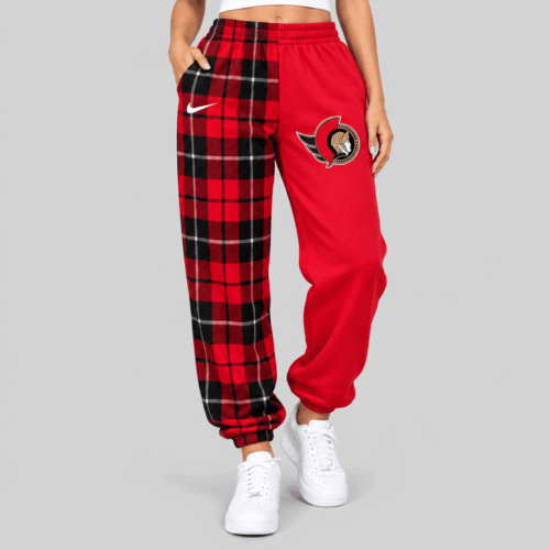Ottawa Senators | NHL Plaid Split Jogger Pants TD