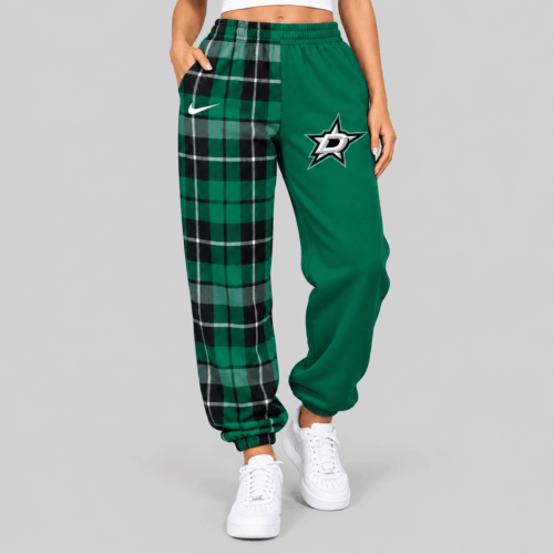 Dallas Stars | NHL Plaid Split Jogger Pants TD