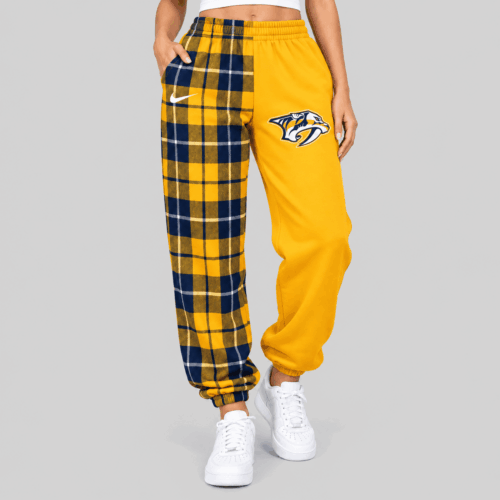 Nashville Predators | NHL Plaid Split Jogger Pants TD