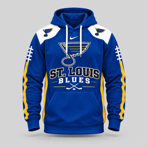 St. Louis Blues | NHL Football Laces Sleeve Hoodie TD