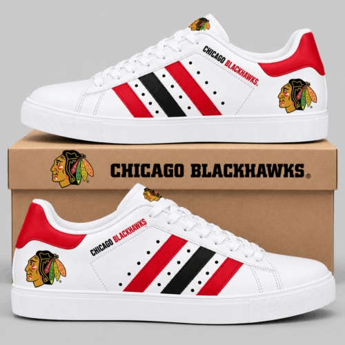 Chicago Blackhawks | NHL Stripe Low Top Sneakers TD