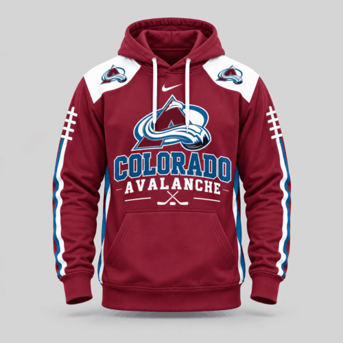 Colorado Avalanche | NHL Football Laces Sleeve Hoodie TD