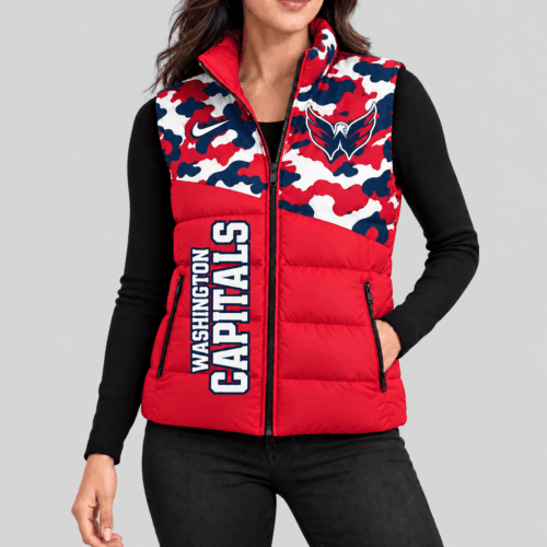 Washington Capitals | NHL Camo Panel Puffer Vest TD