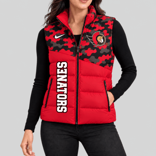 Ottawa Senators | NHL Camo Panel Puffer Vest TD