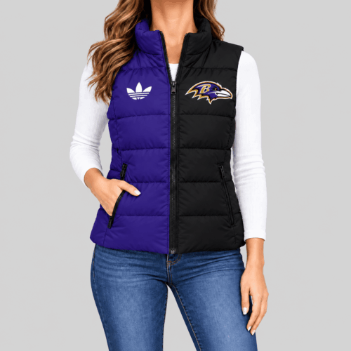 Baltimore Ravens | NFL Split Color Puffer Vest TD