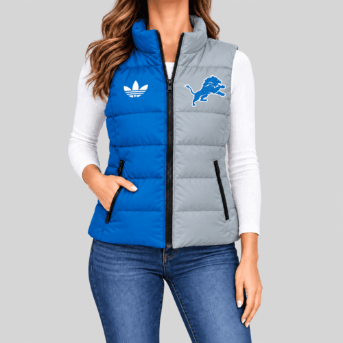 Detroit Lions | NFL Split Color Puffer Vest TD