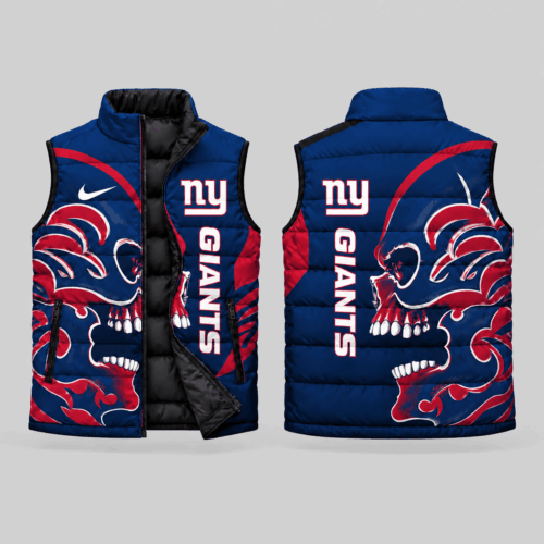 New York Giants | NFL Skull Logo Puffer Vest TD