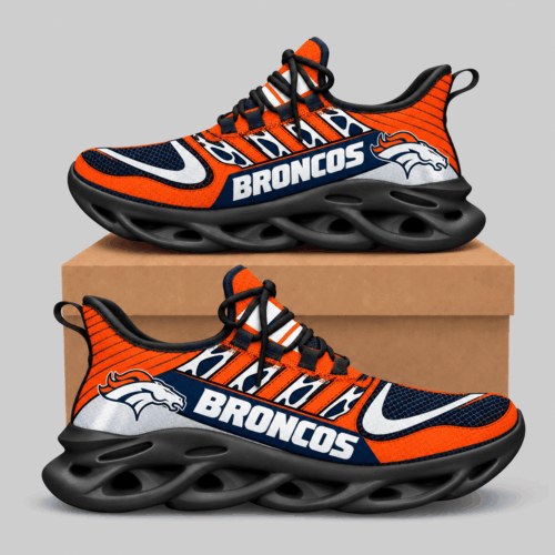 Denver Broncos | NFL Swoosh Wordmark Wave Sole Sneakers TD