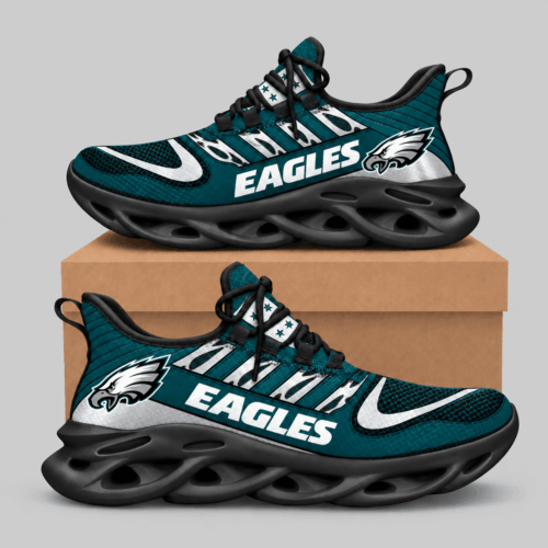 Philadelphia Eagles | NFL Swoosh Wordmark Wave Sole Sneakers TD