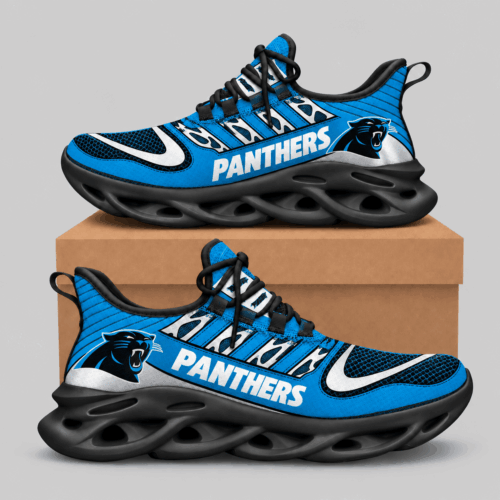 Carolina Panthers | NFL Swoosh Wordmark Wave Sole Sneakers TD