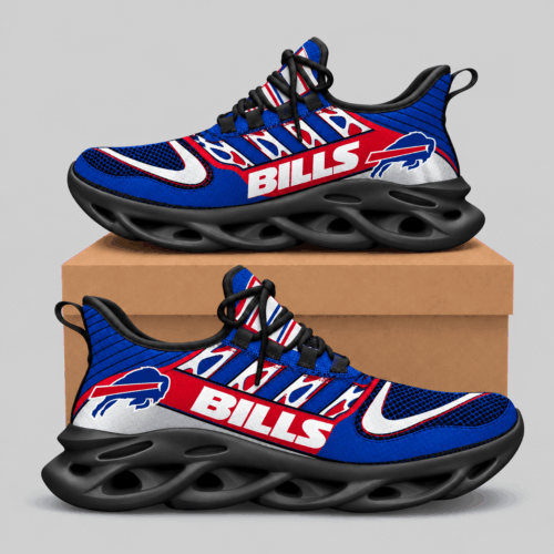 Buffalo Bills | NFL Swoosh Wordmark Wave Sole Sneakers TD