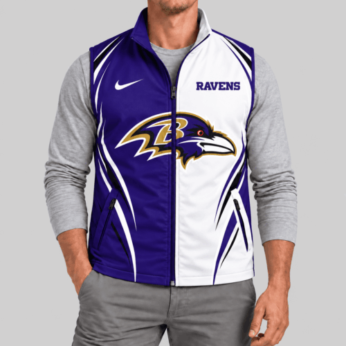 Baltimore Ravens | NFL Swoosh Panel Softshell Vest TD