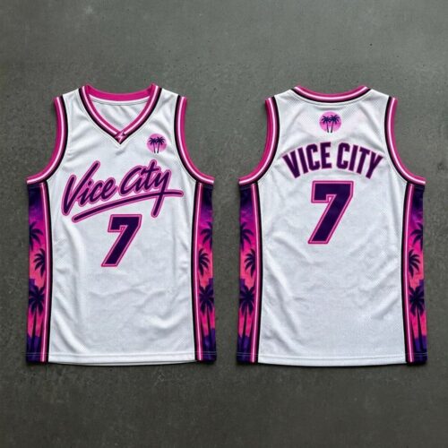 2026 Heat Vice City GTA 6 Basketball Jersey Gift For Game