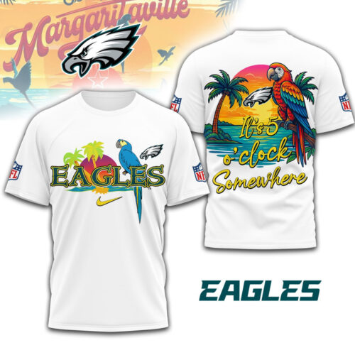 Philadelphia Eagles | Premium NFL It's 5 O'clock Somewhere 3D Shirt TD