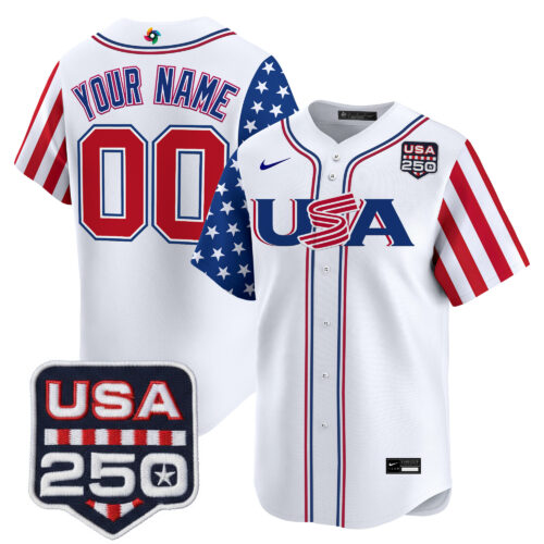 Team USA World Baseball Classic "America250 Edition" Vapor Premier Limited Custom Jersey - All Stitched