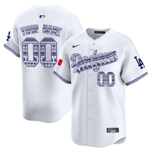 Los Angeles Dodgers Mexico Vapor Premier Limited Custom Jersey