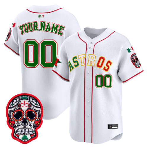 Houston Astros Mexico 2025 'D’a de los Muertos Edition' Vapor Premier Limited Custom Jersey - All Stitched