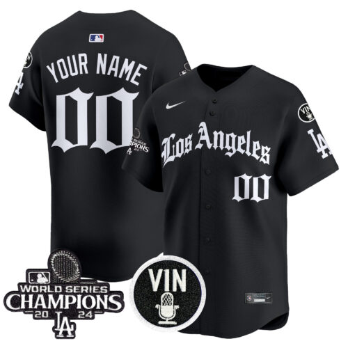 Los Angeles Dodgers 2025 LA Gothic Style Vapor Premier Limited Custom Jersey - All Stitched