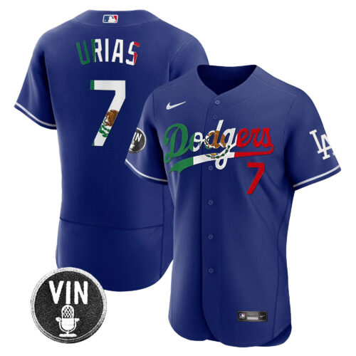 Los Angeles Dodgers Julio Urias Mexico Special Jersey - All Stitched