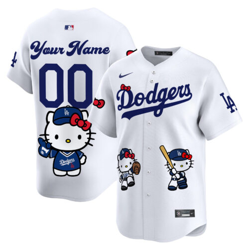 Los Angeles Dodgers Hello Kitty Vapor Premier Limited Custom Jersey V2 - Printed